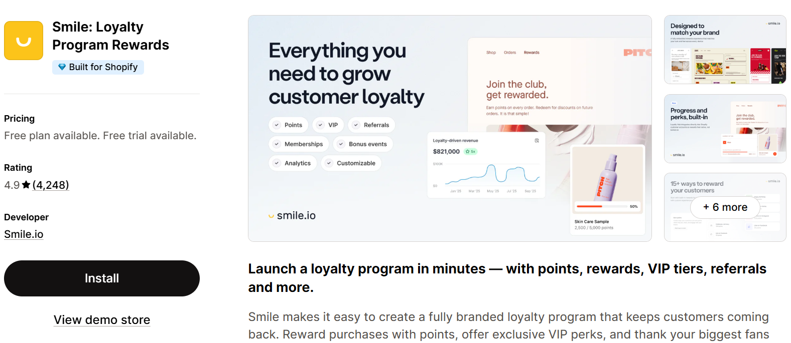 Five Free Apps to Boost Your Average Order Value in 2026 2 Smile: Loyalty Program Rewards
