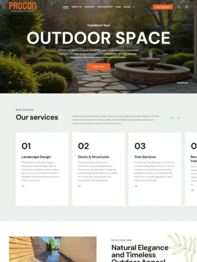 Procon Ltd website by Quantro Digital